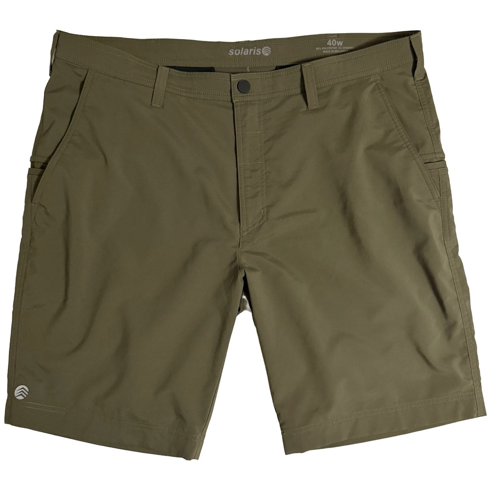 Solaris Performance Shorts Mens 40 Green Excellent Stretch Hiking Utility 40w